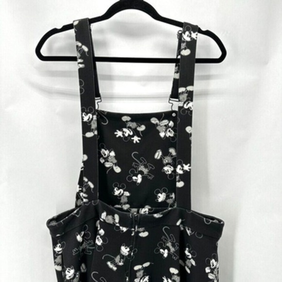 Hot Topic Her Universe Mickey Mouse Skirtall Size 1X Disney Black Overall Skirt - Picture 6 of 11